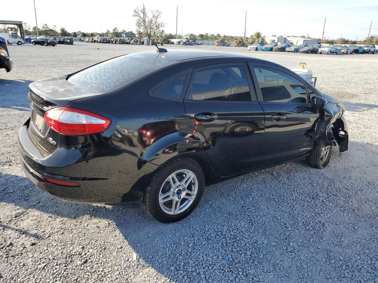 2018 Ford Fiesta VIN 3FADP4BJ2JM126102 Copart auction photo, front end / side damage thumbnail 3