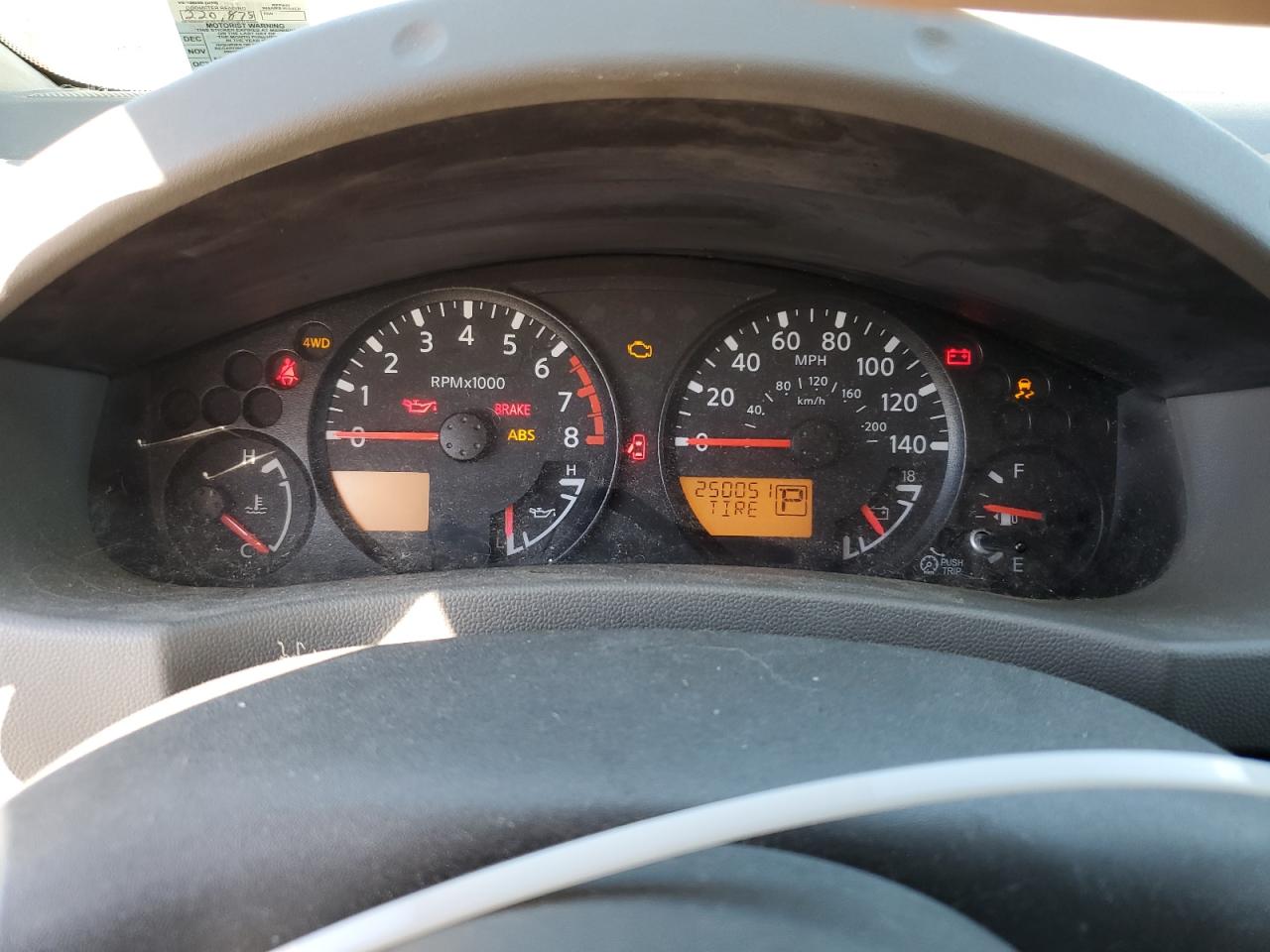 2012 Nissan Navara (Frontier) VIN 1N6AD0EVXCC403593 Copart auction photo, mechanical damage thumbnail 9