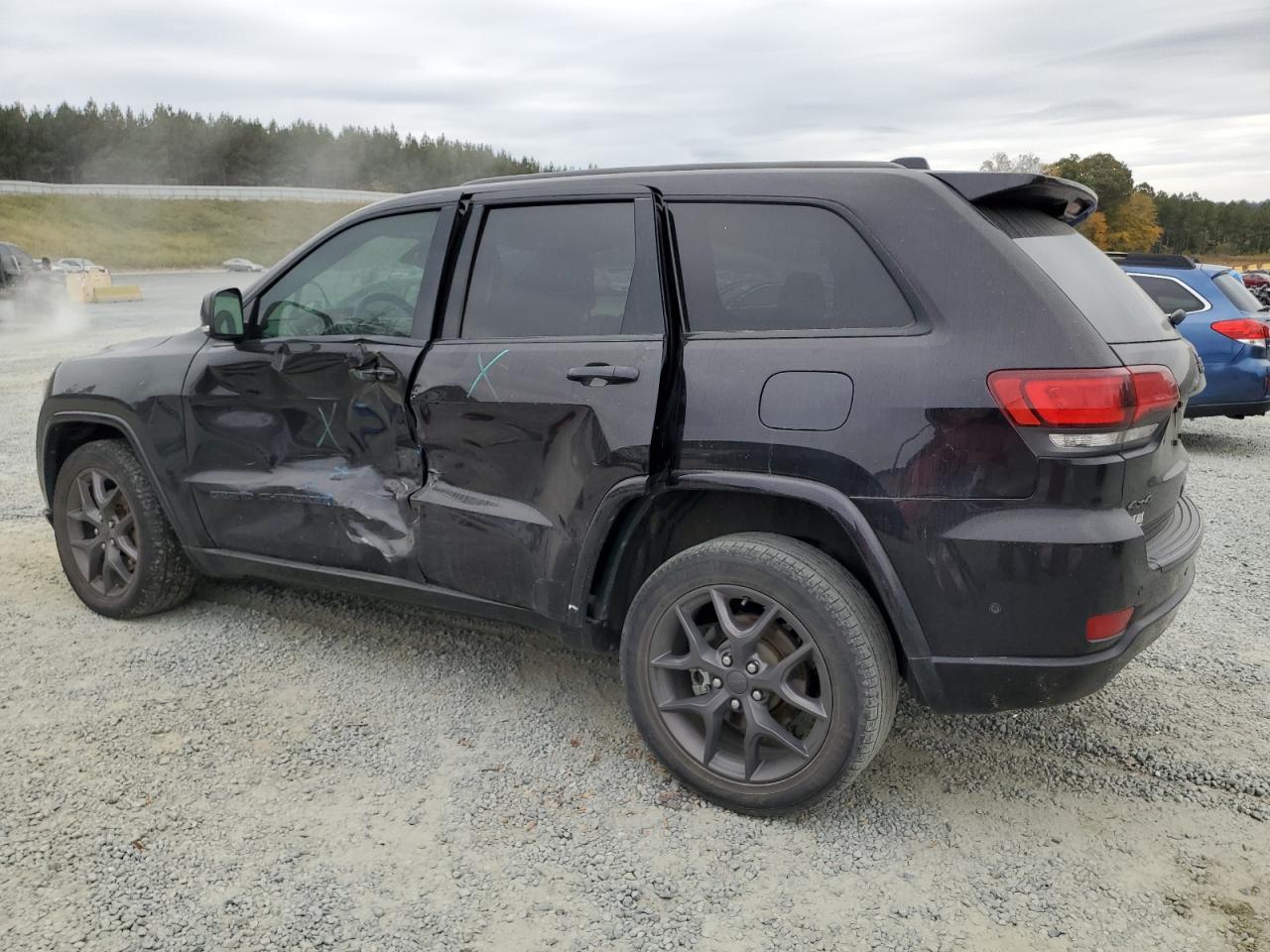 2021 Jeep Grand Cherokee VIN 1C4RJFBG0MC592408 Copart auction photo, side damage thumbnail 2