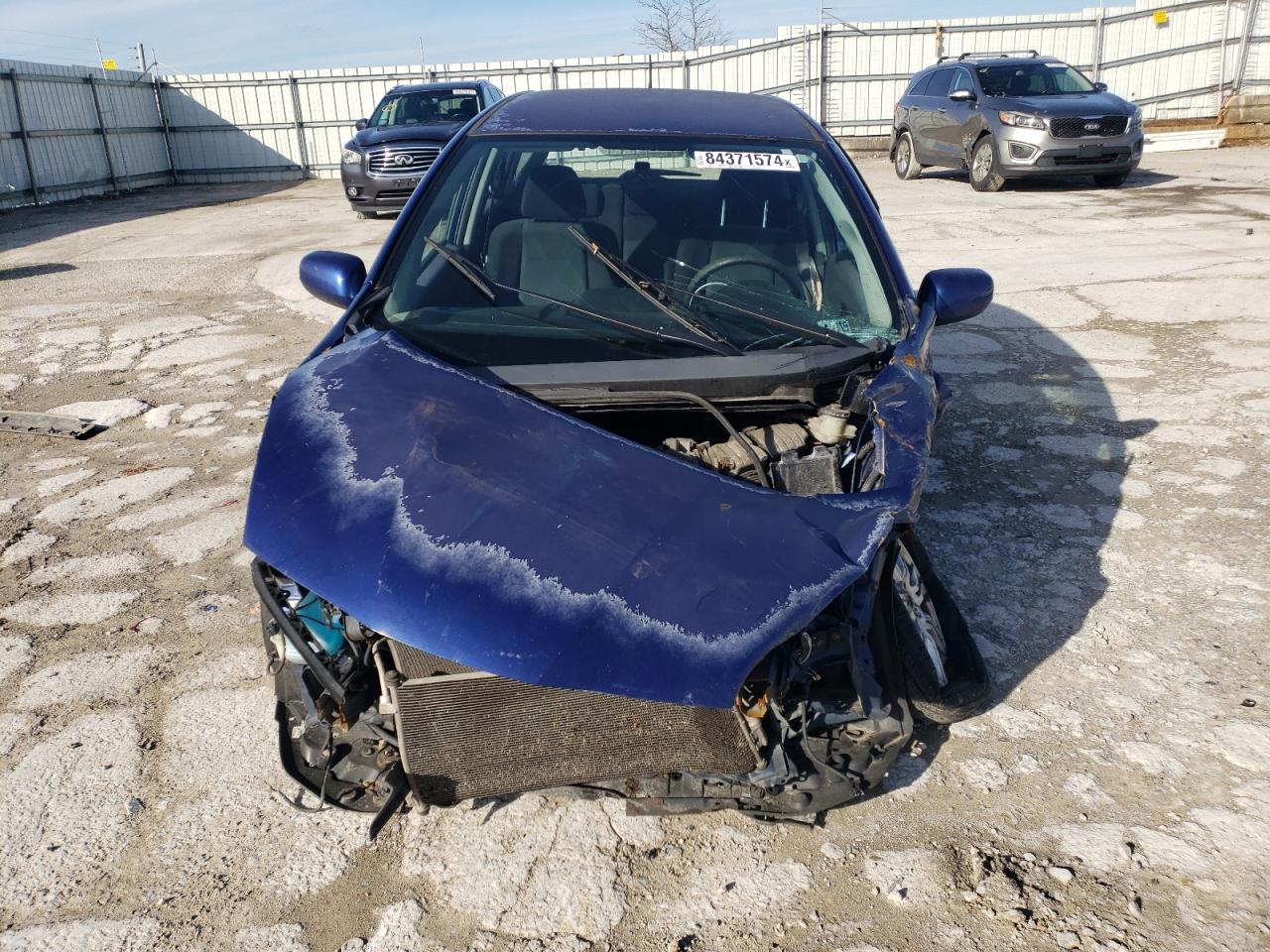 2009 Honda Fit VIN JHMGE88489S051333 Copart auction photo, all over / front end damage thumbnail 5