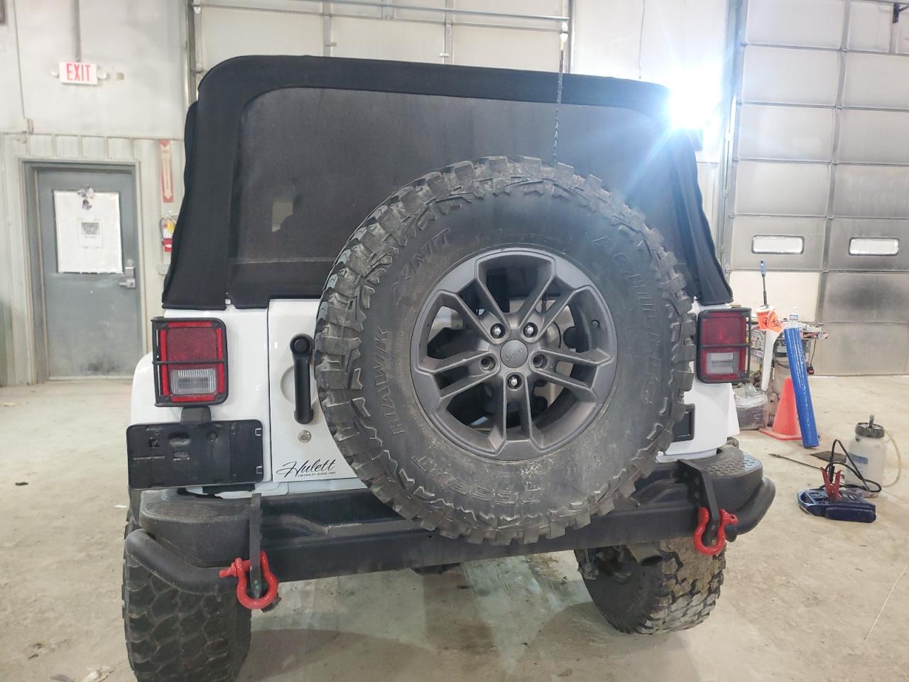2018 Jeep Wrangler VIN 1C4AJWAG6JL860324 Copart auction photo, front end / undercarriage damage thumbnail 6