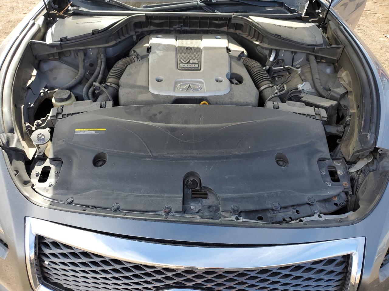 2015 Infiniti Q70 VIN JN1BY1PR7FM831236 Copart auction photo, front end / side damage thumbnail 13