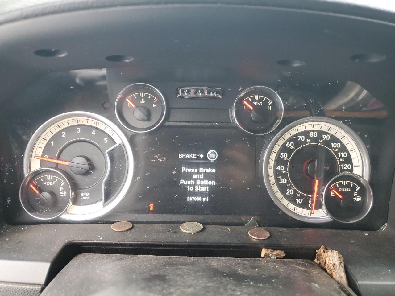 2013 RAM 3500 VIN 3C63R3EL5DG609004 Copart auction photo, all over damage thumbnail 9
