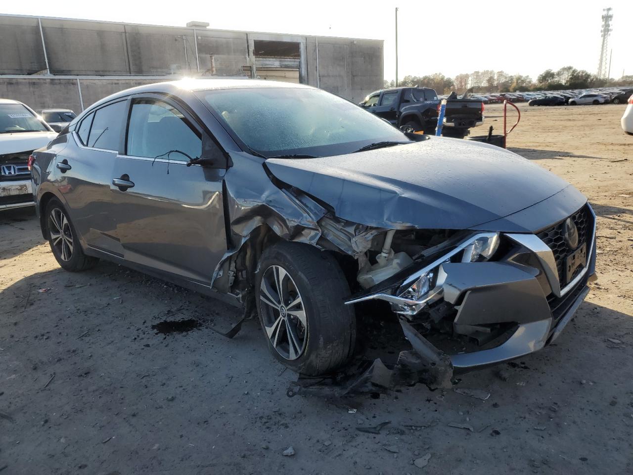 2020 Nissan Sentra VIN 3N1AB8CV1LY286524 Copart auction photo, front end / side damage thumbnail 4