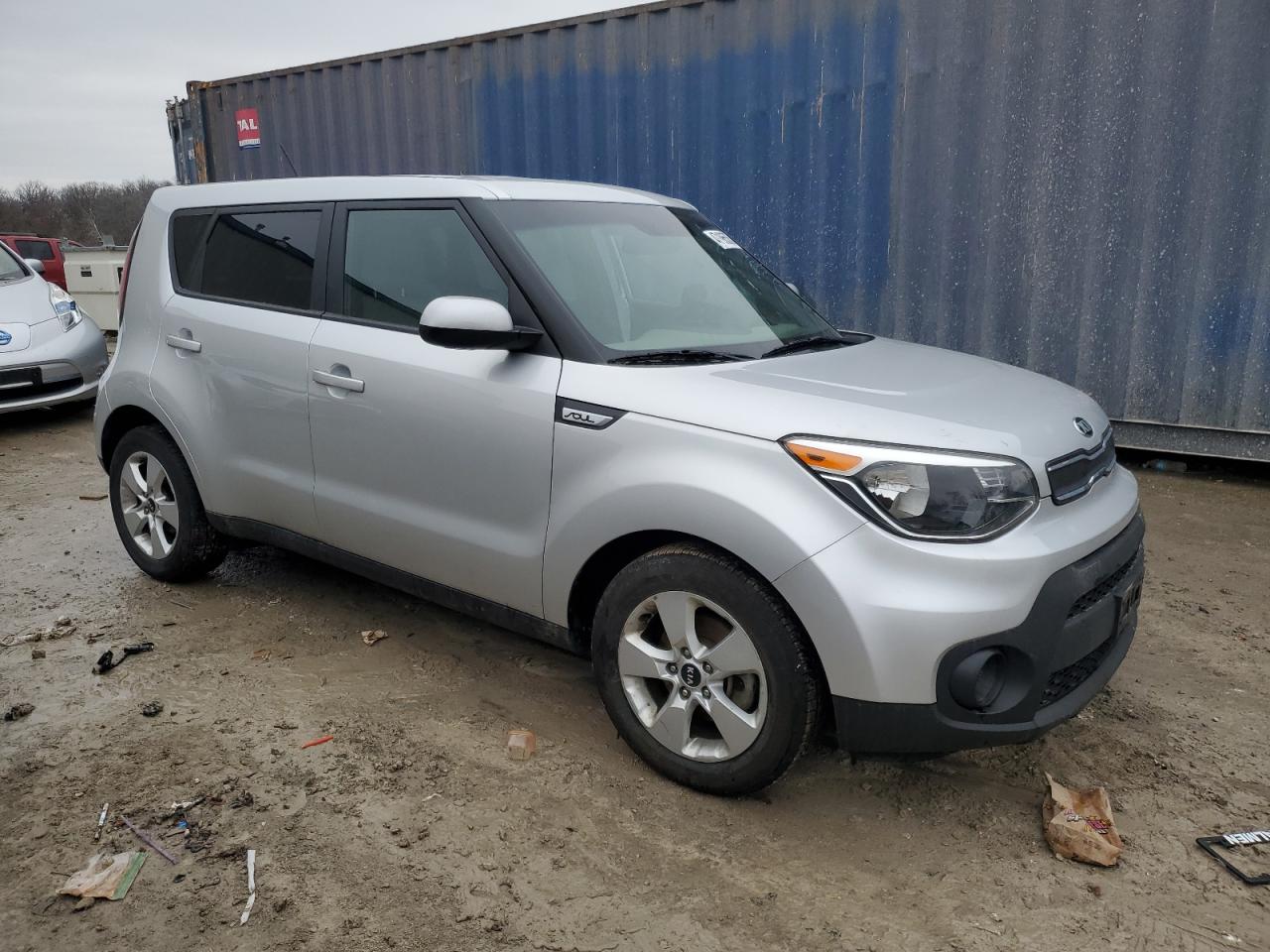2017 KIA Soul VIN KNDJN2A23H7414040 Copart auction photo, front end / side damage thumbnail 4