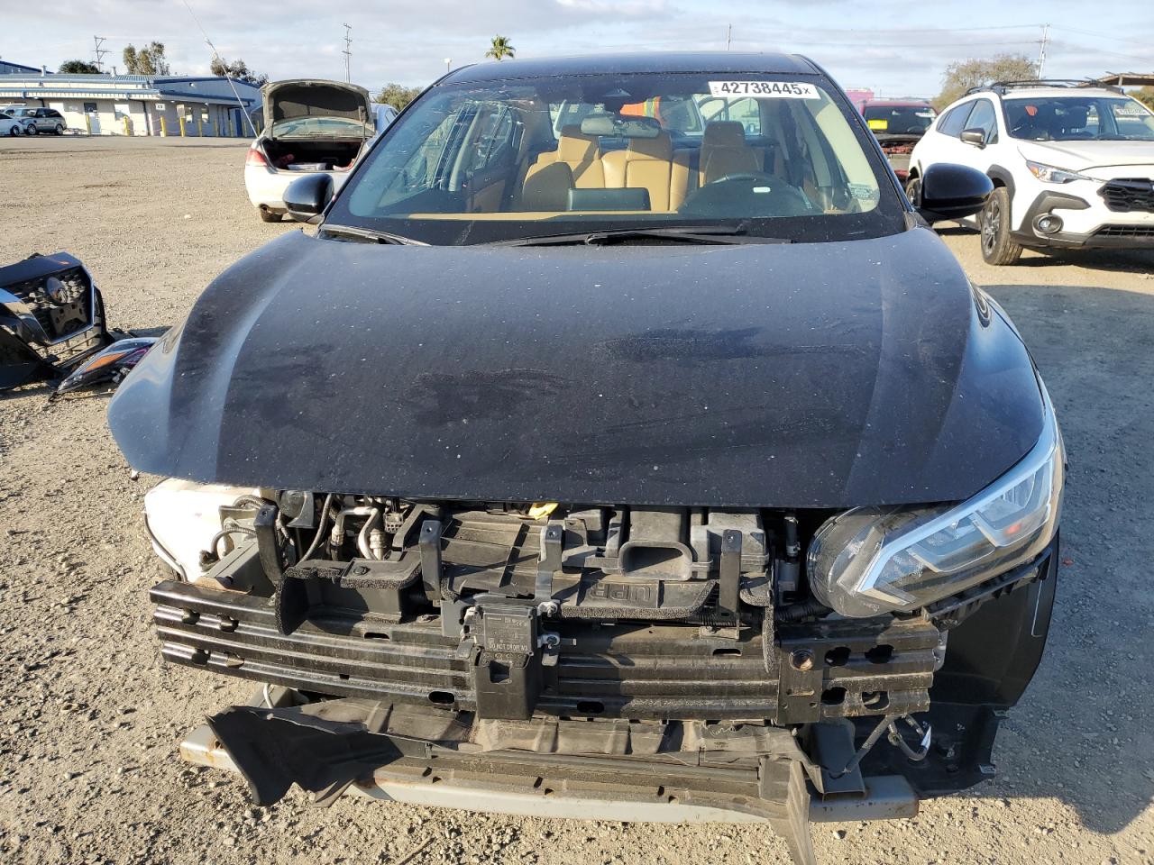 2022 Nissan Sentra VIN 3N1AB8CV3NY204389 Copart auction photo, front end damage thumbnail 5