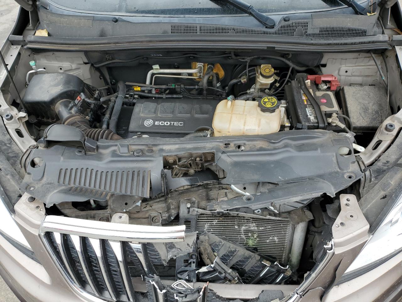 2014 Buick Encore VIN KL4CJCSB5EB568471 Copart auction photo, front end damage thumbnail 13