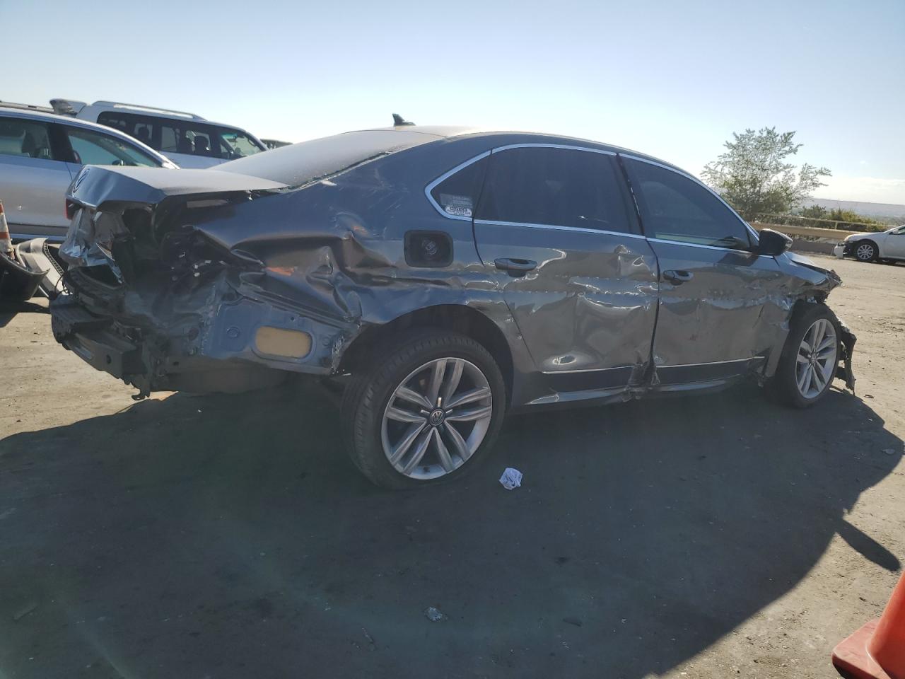 2017 Volkswagen Passat VIN 1VWGT7A30HC074422 Copart auction photo, all over damage thumbnail 3