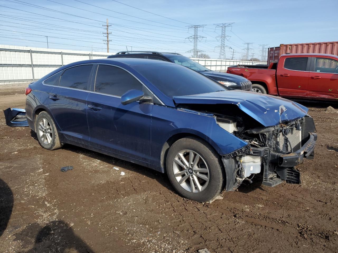 2015 Hyundai Sonata VIN 5NPE24AF3FH064412 Copart auction photo, front end damage thumbnail 4