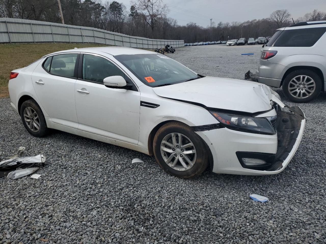 2012 KIA Optima VIN KNAGM4A74C5287062 Copart auction photo, front end / side damage thumbnail 4