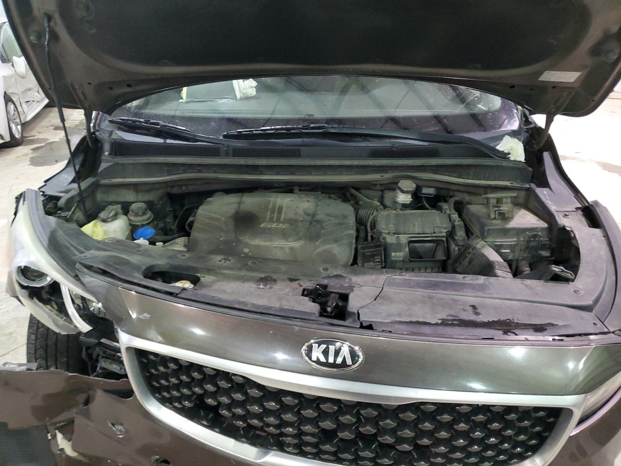 2015 KIA Sedona VIN KNDMB5C17F6021253 Copart auction photo, front end damage thumbnail 13