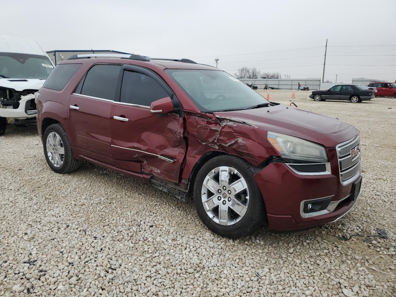 2015 GMC Acadia VIN 1GKKVTKDXFJ110282 Copart auction photo, side / front end damage thumbnail 4