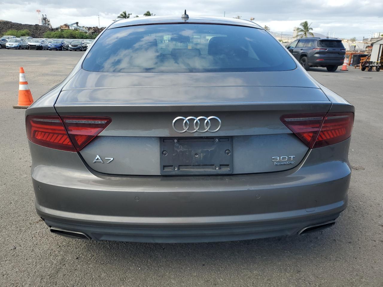 2016 Audi A7 VIN WAUWGAFC2GN040555 Copart auction photo, side / front end damage thumbnail 6
