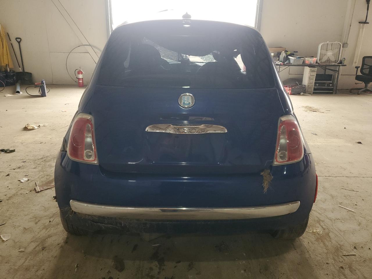 2012 Fiat 500 VIN 3C3CFFCR6CT384550 Copart auction photo, rollover damage thumbnail 6