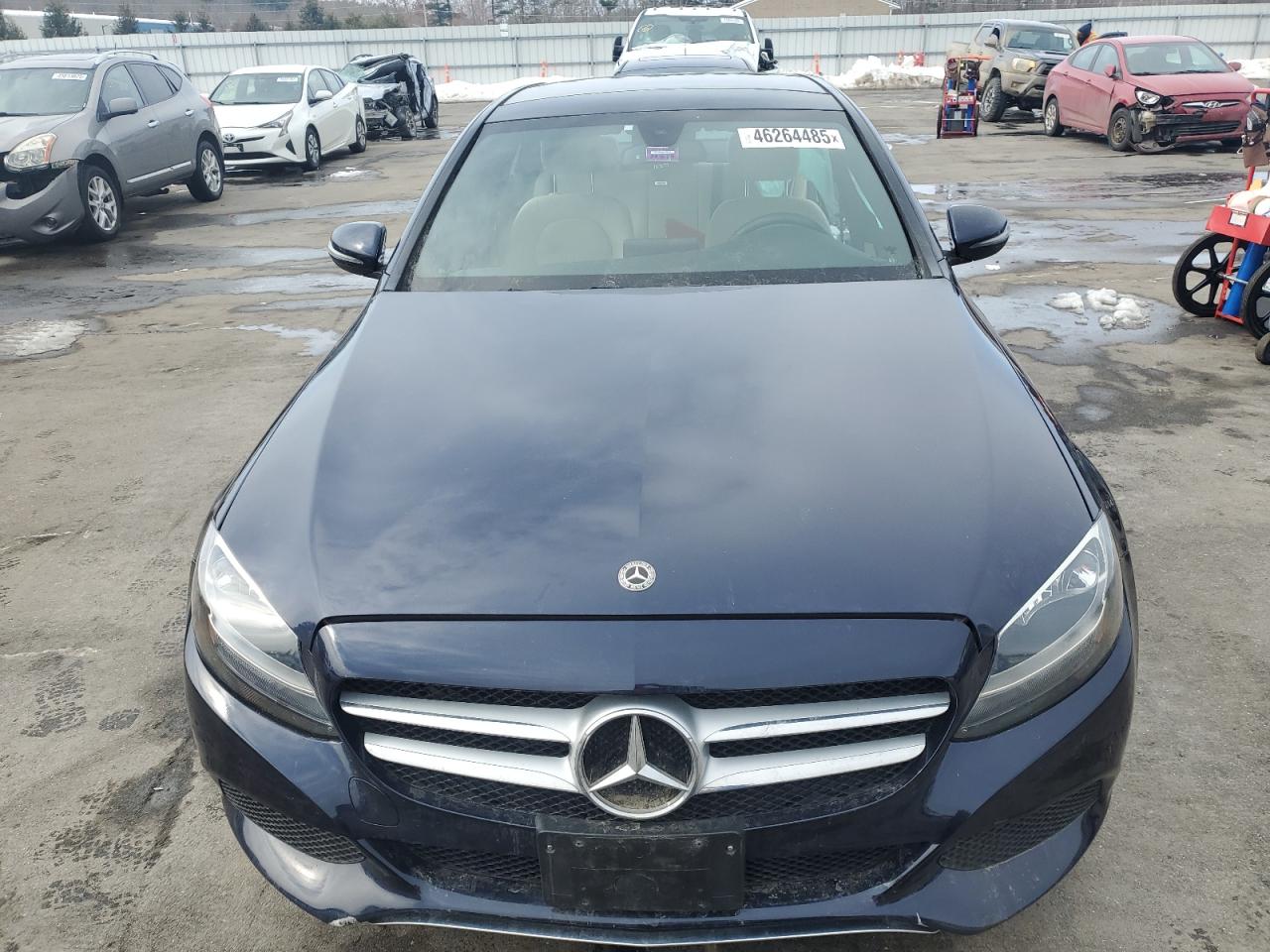 2018 Mercedes-Benz C-klasse VIN WDDWF4KB2JR390018 Copart auction photo, side / rear end damage thumbnail 5