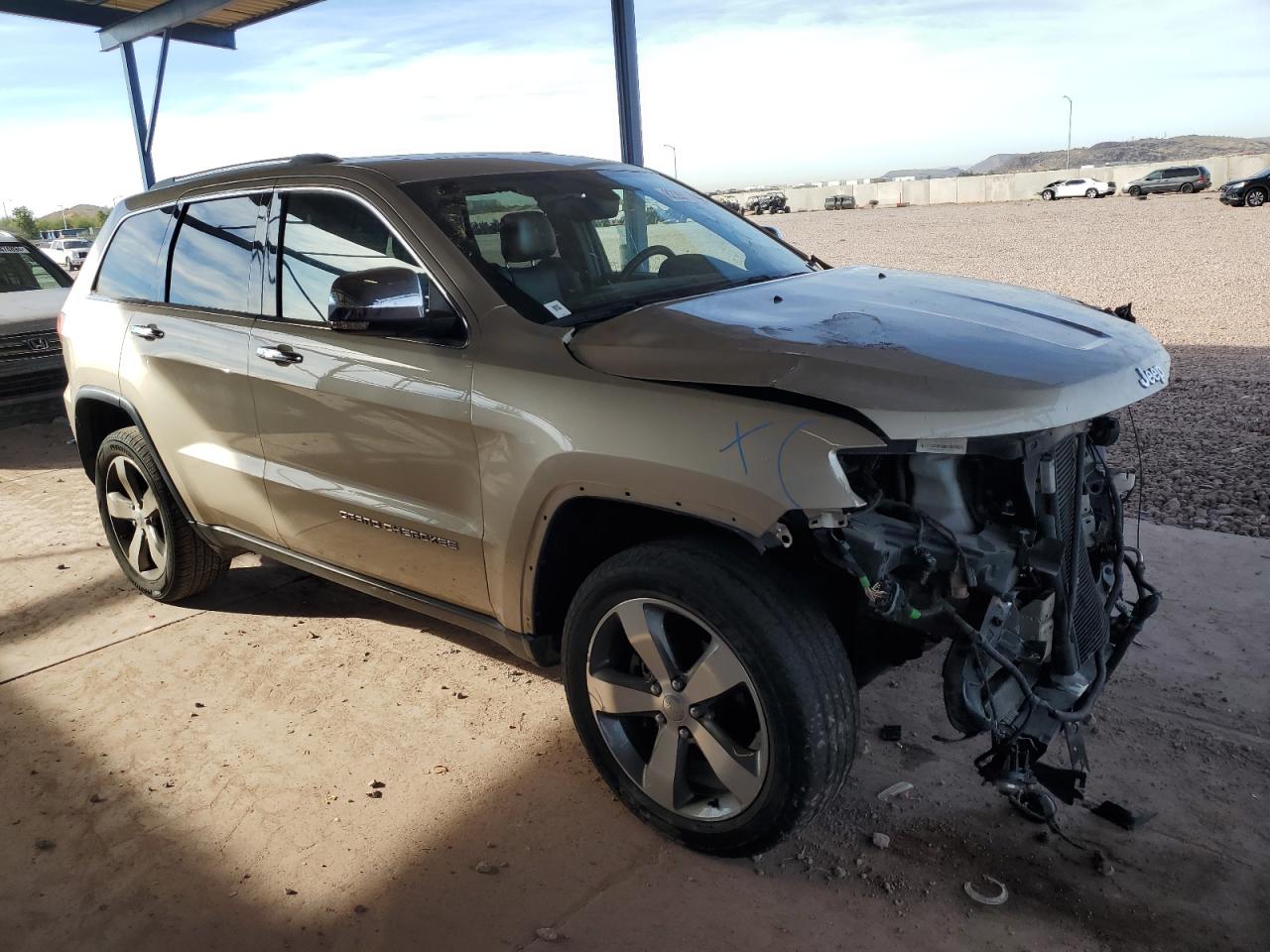 2015 Jeep Grand Cherokee VIN 1C4RJFBG0FC918954 Copart auction photo, front end damage thumbnail 4