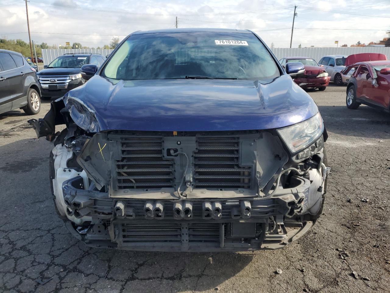 2016 Ford Edge VIN 2FMPK4AP9GBC38137 Copart auction photo, front end / side damage thumbnail 5