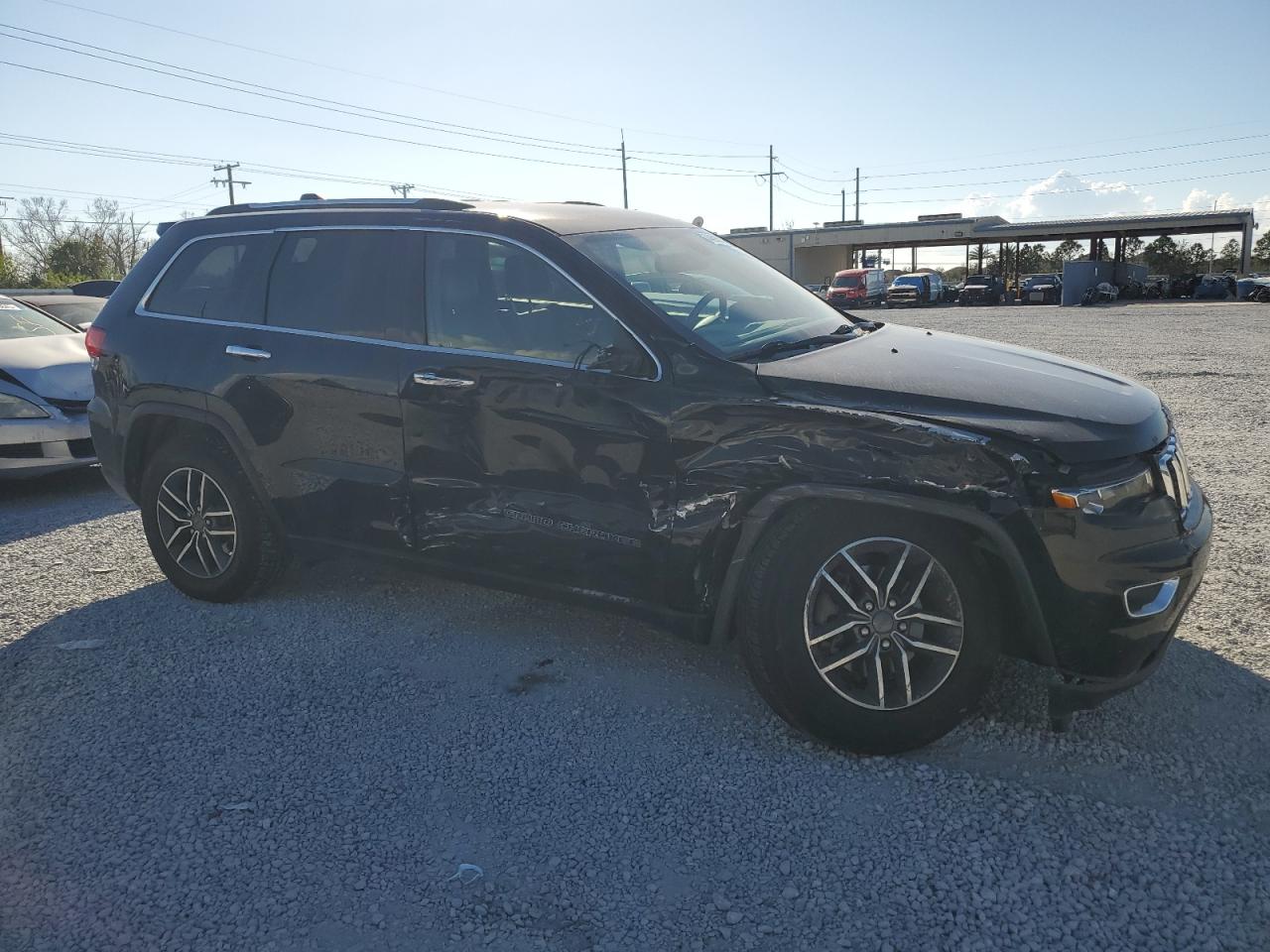 2019 Jeep Grand Cherokee VIN 1C4RJEBG9KC732799 Copart auction photo, front end / side damage thumbnail 4