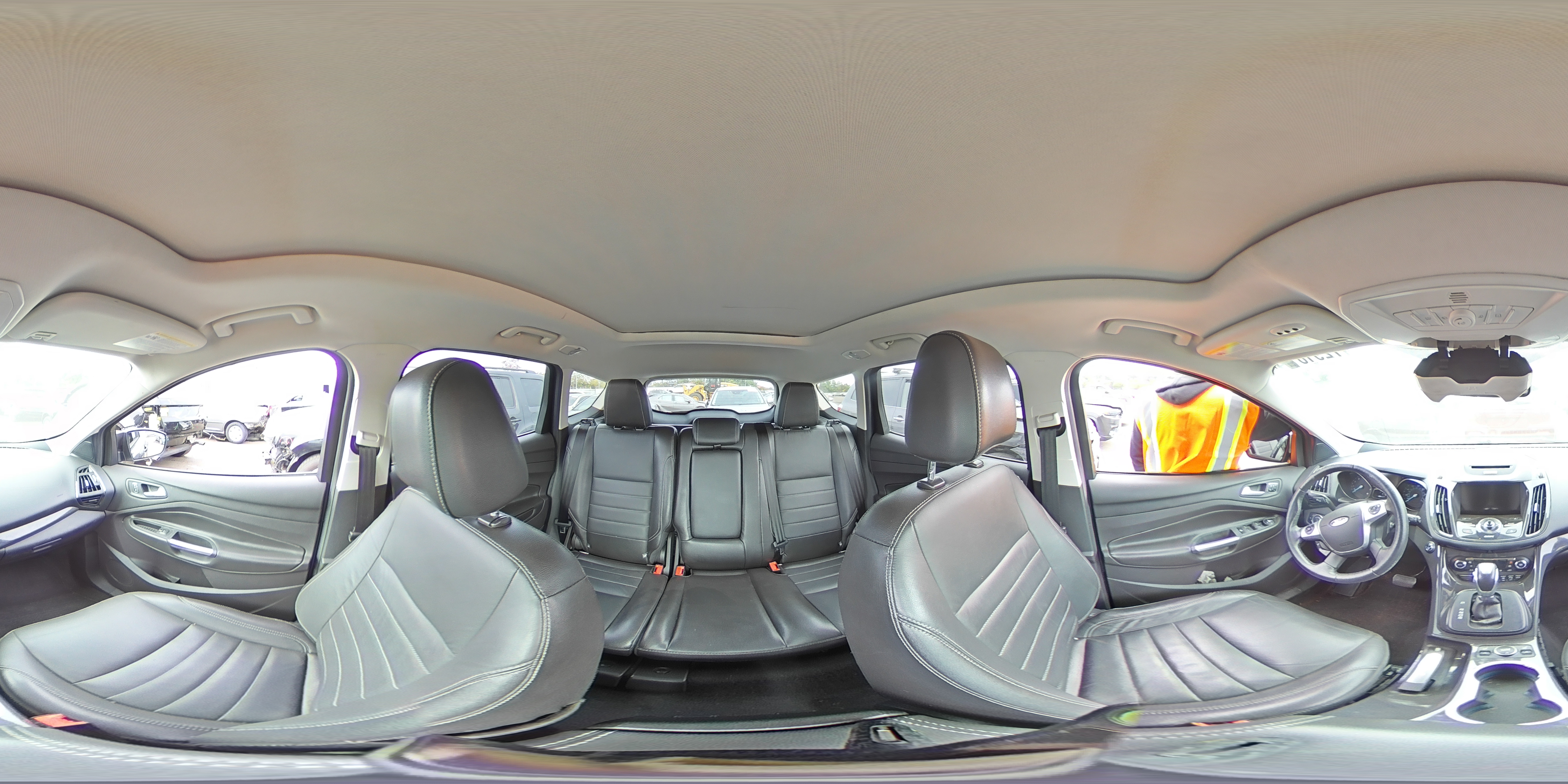 2015 Ford Escape VIN 1FMCU9JX5FUB92160 Copart auction photo, side / front end damage thumbnail 14