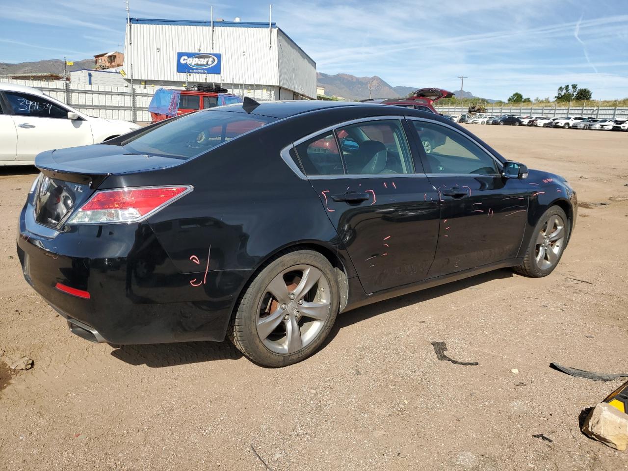 2012 Acura TL VIN 19UUA9F52CA004833 Copart auction photo, front end / hail damage thumbnail 3