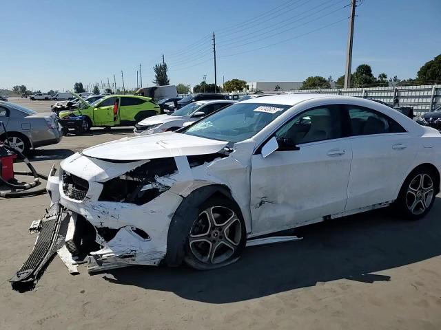2019 Mercedes-Benz CLA-klasse VIN WDDSJ4EB0KN771643 Copart auction photo, front end / side damage thumbnail 11