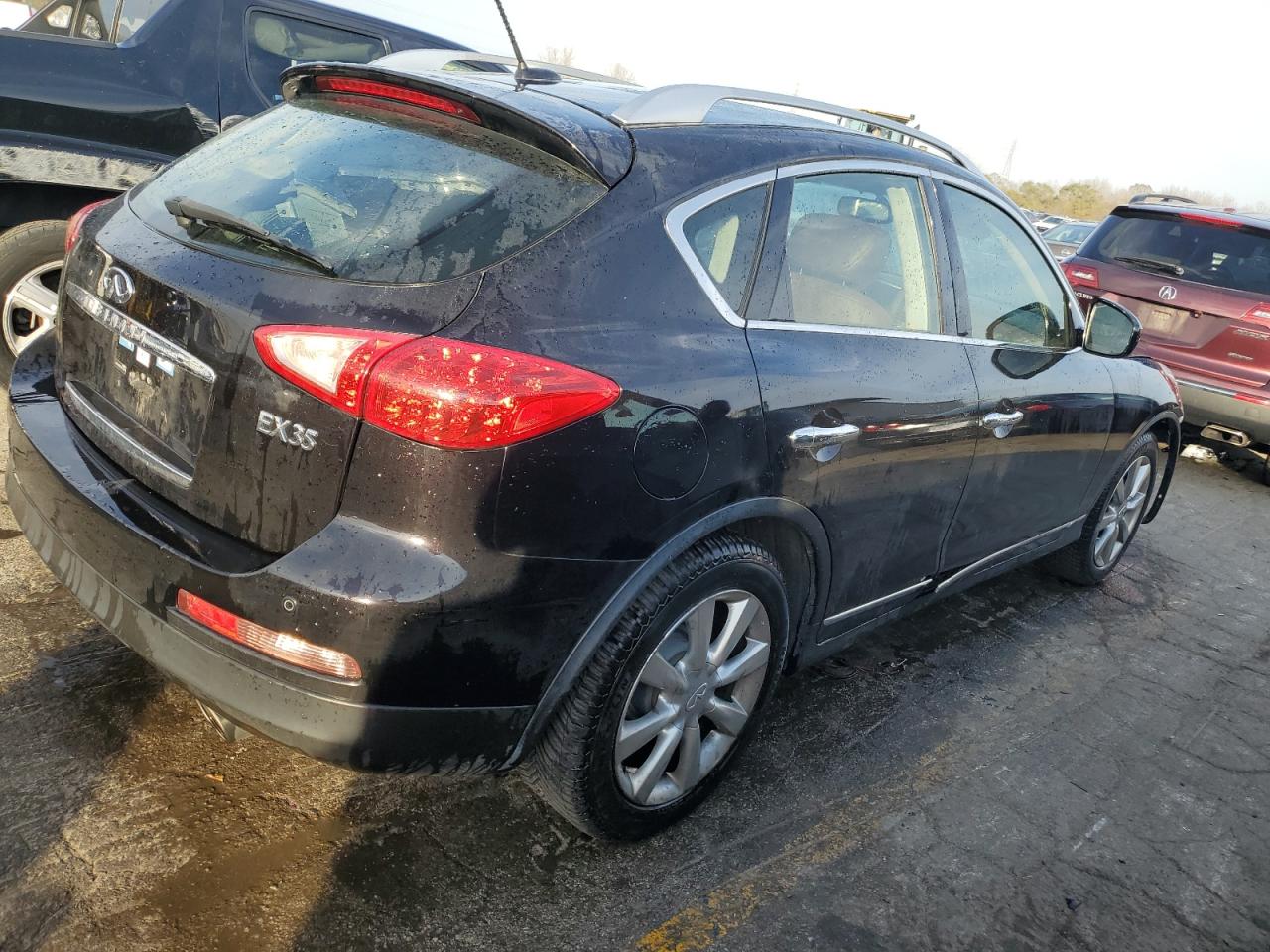 2012 Infiniti EX VIN JN1AJ0HR7CM452676 Copart auction photo, front end damage thumbnail 3