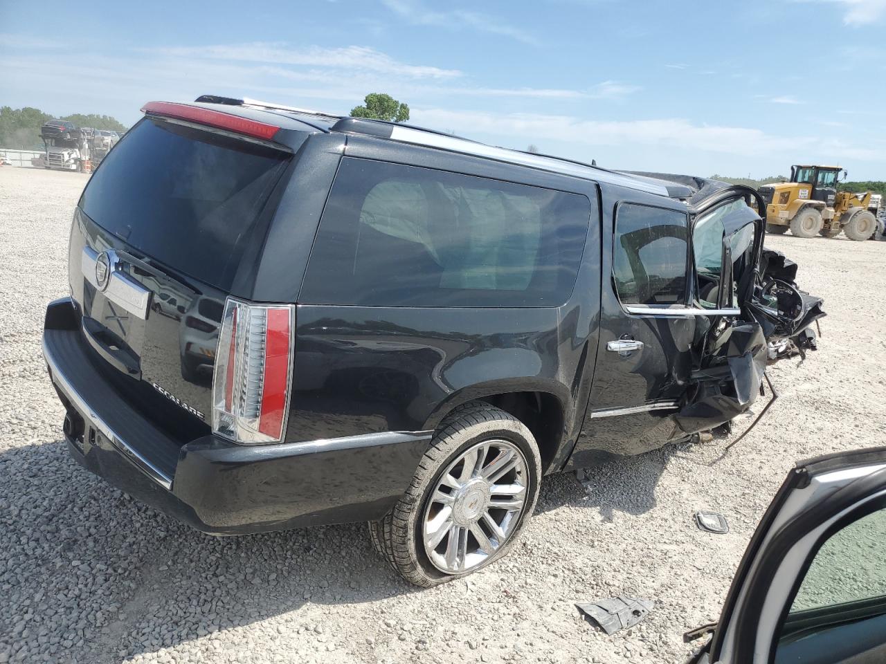 2011 Cadillac Escalade VIN 1GYS4KEF0BR225016 Copart auction photo, front end / side damage thumbnail 3