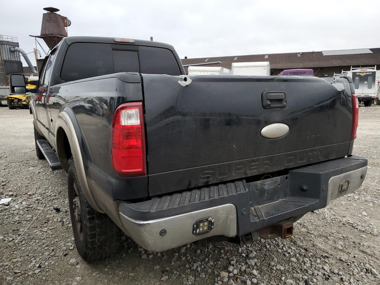 2011 Ford F350 VIN 1FT8W3BT2BEB99777 Copart auction photo, front end / rear end damage thumbnail 2