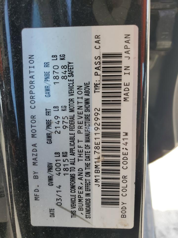 2014 Mazda 3 VIN JM1BM1L78E1192992 Copart auction photo, front end / minor dent/scratches damage thumbnail 14