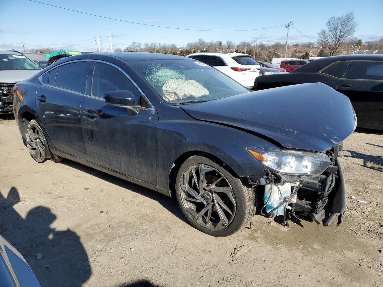 2017 Mazda 6 VIN JM1GL1V58H1116276 Copart auction photo, front end / rear end damage thumbnail 4