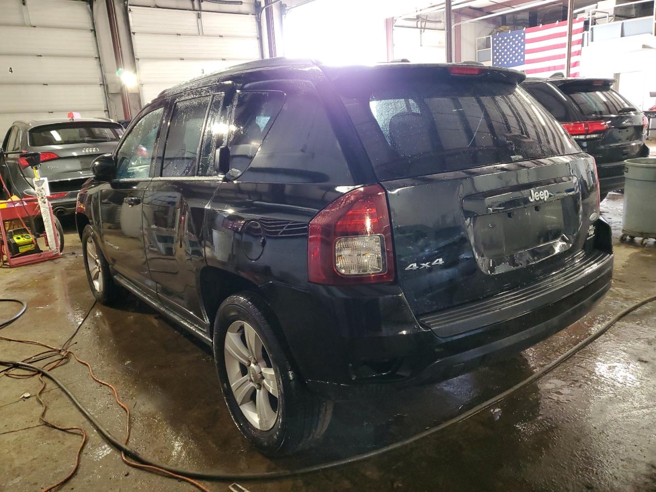2014 Jeep Compass VIN 1C4NJDEB2ED643888 Copart auction photo, side / front end damage thumbnail 2