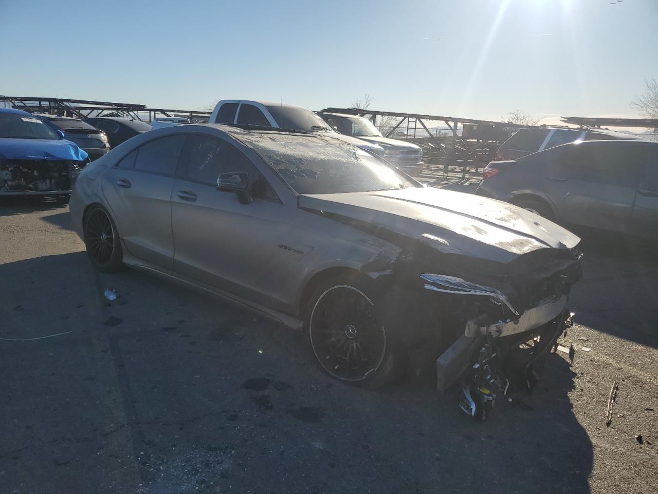 2016 Mercedes-Benz Cls-klasse VIN WDDLJ7GB4GA162265 Copart auction photo, all over damage thumbnail 4