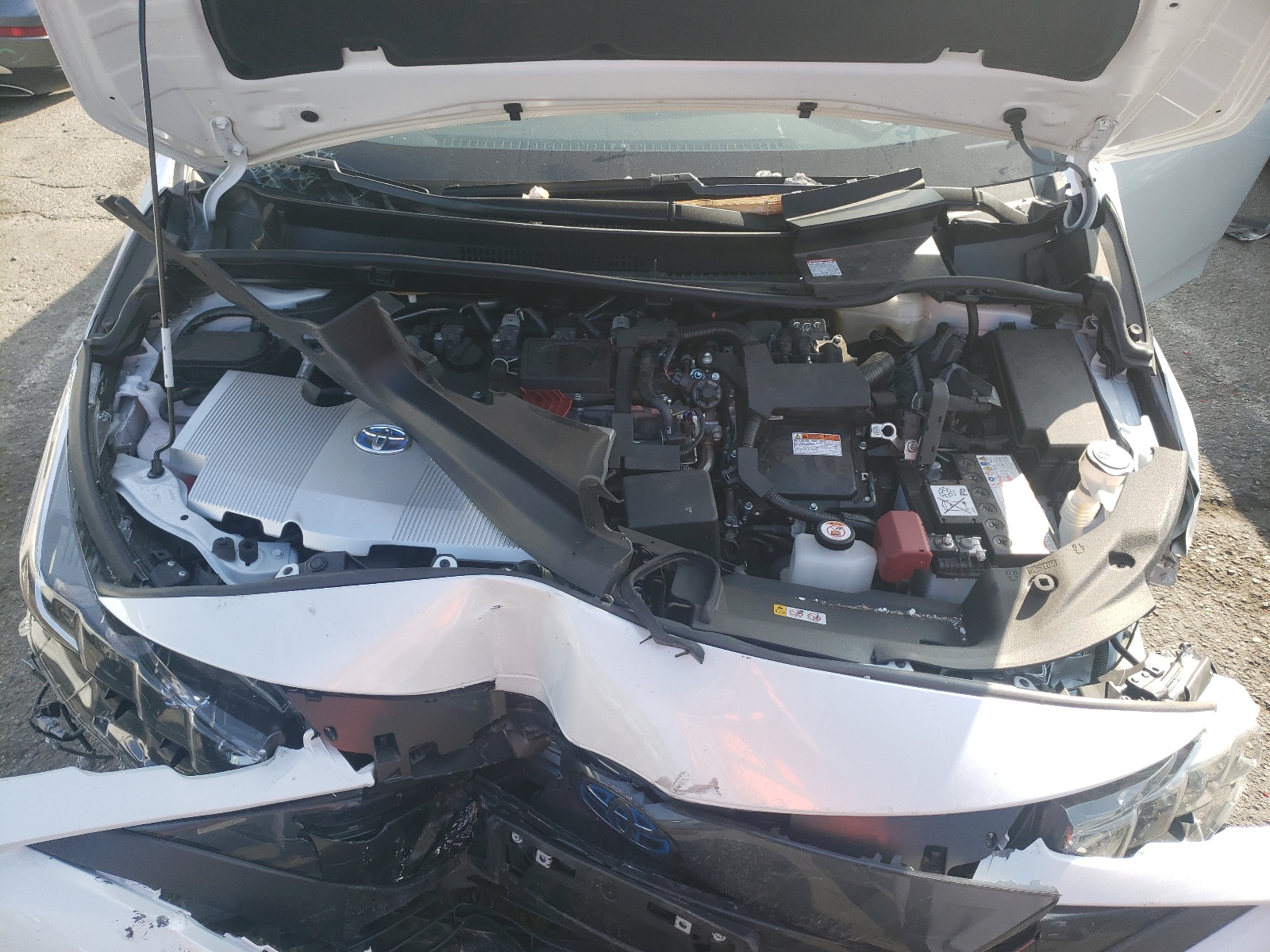 2021 Toyota Prius VIN JTDKAMFP9M3169049 Copart auction photo, side / front end damage thumbnail 7