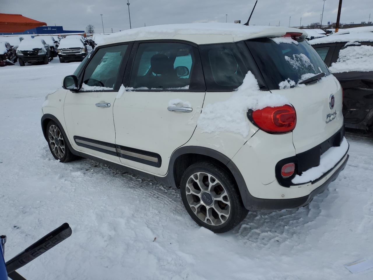 2014 Fiat 500 VIN ZFBCFADH5EZ021059 Copart auction photo, rear end damage thumbnail 2