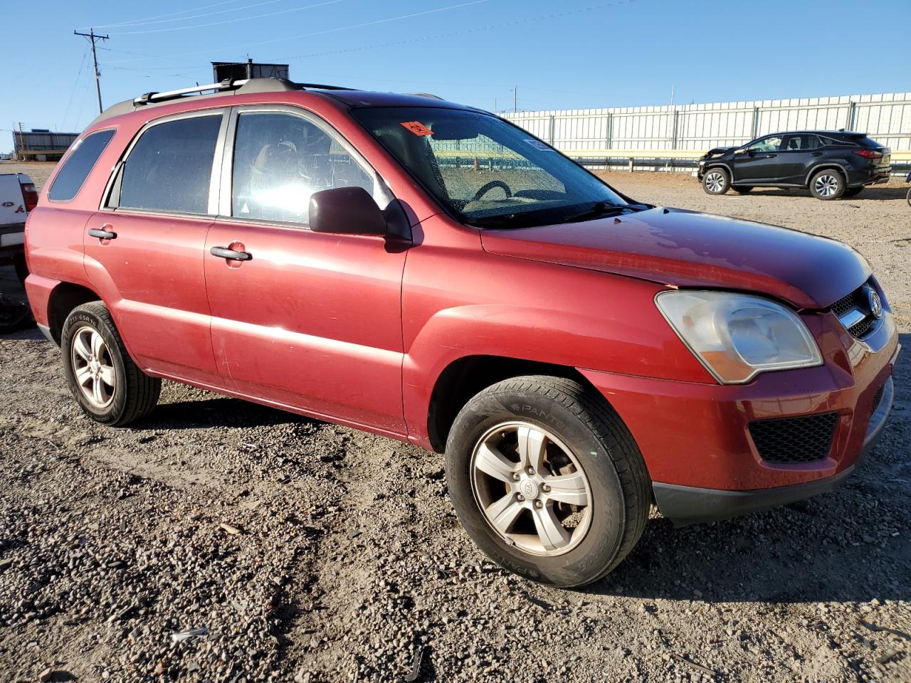 2009 KIA Sportage VIN KNDJF724497575217 Copart auction photo, mechanical damage thumbnail 4