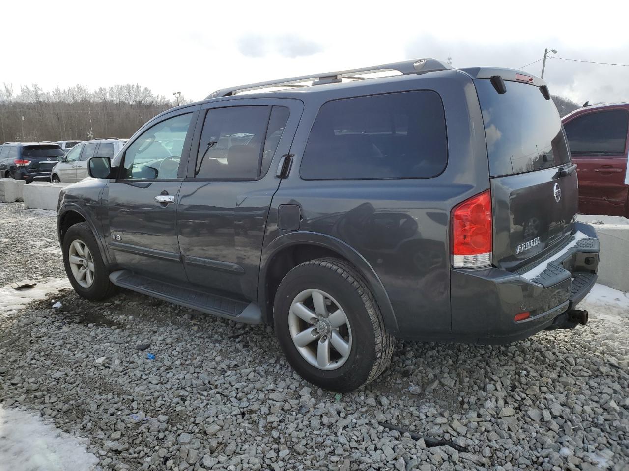 2008 Nissan Armada VIN 5N1AA08CX8N610580 Copart auction photo, front end damage thumbnail 2