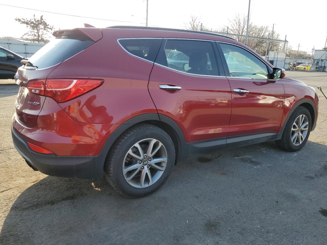 2014 Hyundai Santa Fe VIN 5XYZU3LA1EG129268 Copart auction photo, minor dent/scratches / mechanical damage thumbnail 3