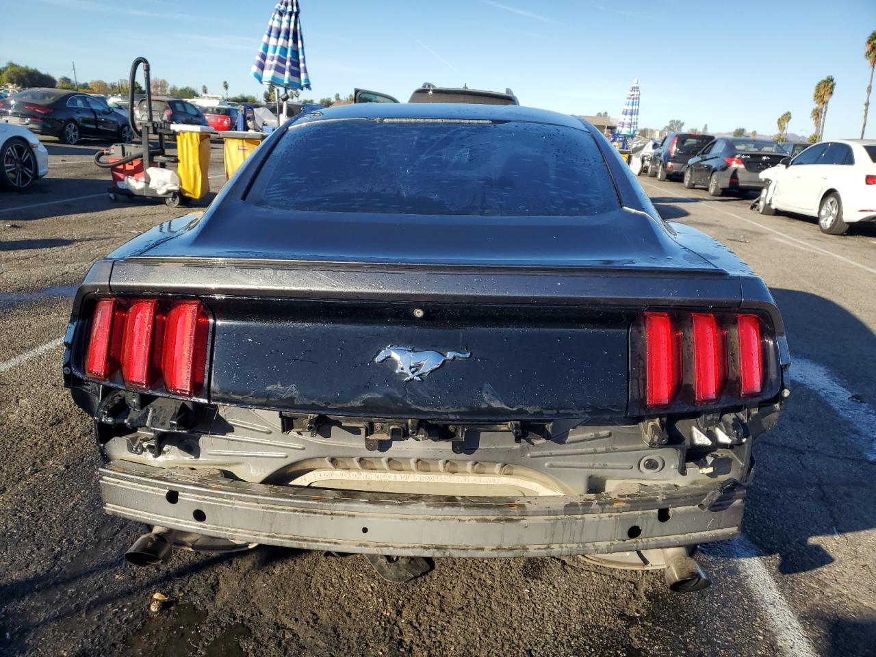 2015 Ford Mustang VIN 1FA6P8TH7F5417347 Copart auction photo, front end / undercarriage damage thumbnail 6