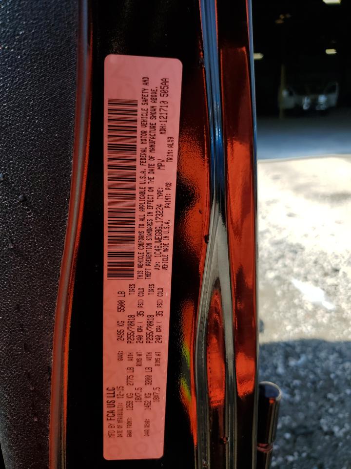 2016 Jeep Wrangler VIN 1C4BJWEG8GL173224 Copart auction photo, rear end / front end damage thumbnail 14