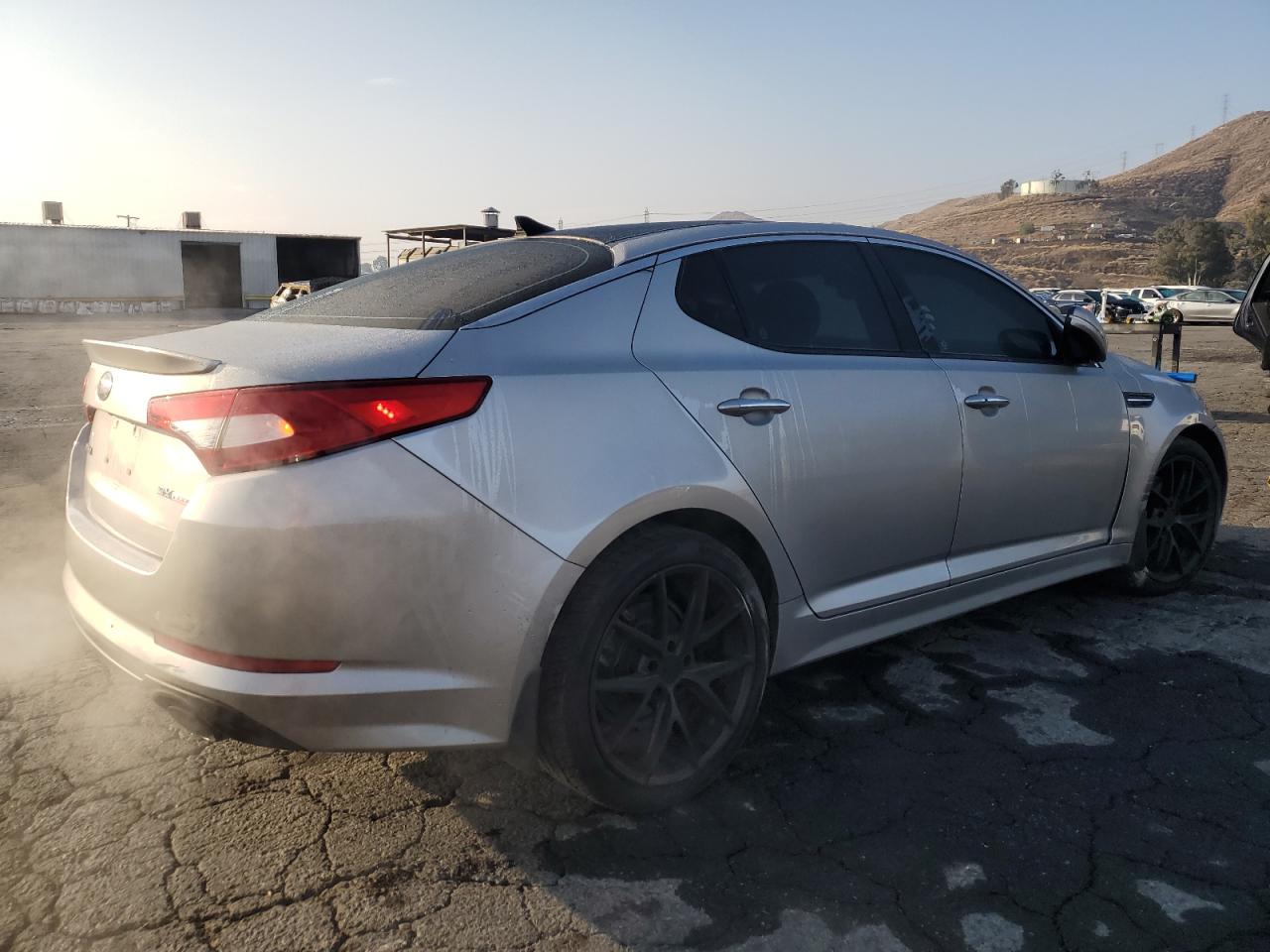 2013 KIA Optima VIN 5XXGR4A65DG181650 Copart auction photo, side / rear end damage thumbnail 3