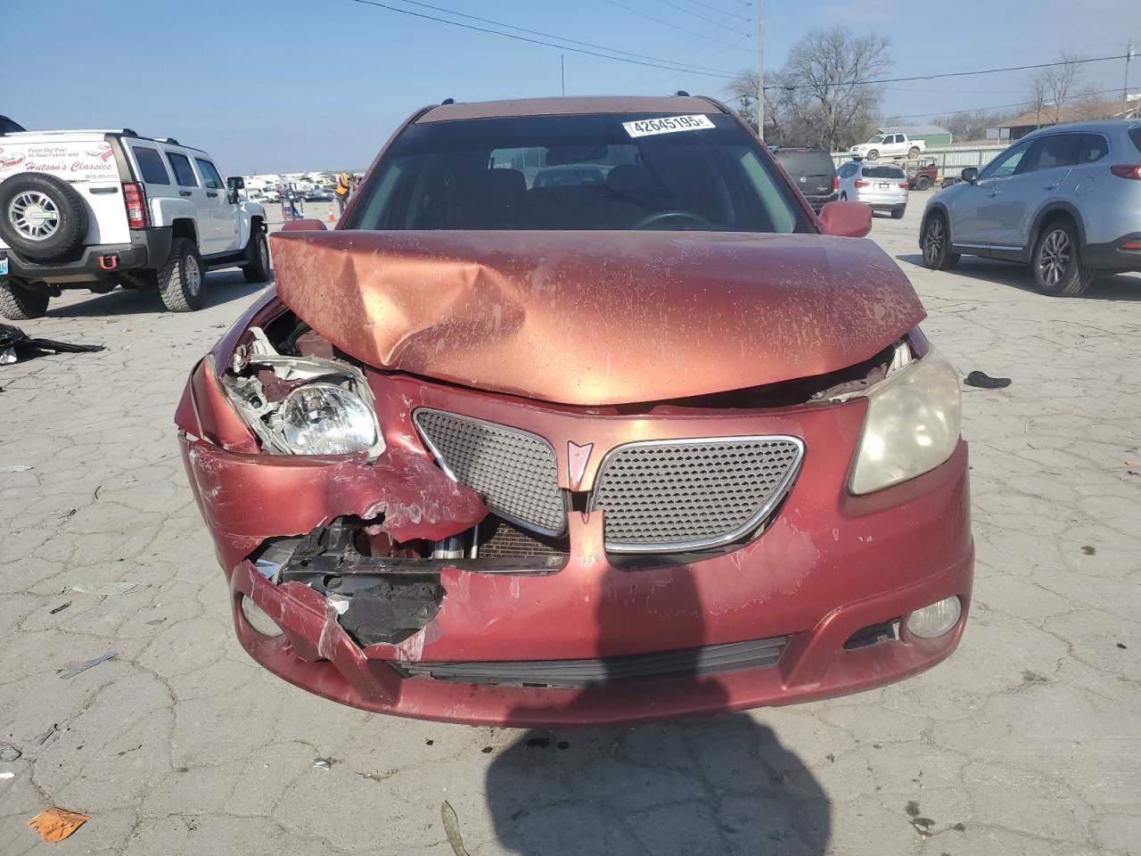 2007 Pontiac Vibe VIN 5Y2SL65837Z418155 Copart auction photo, front end damage thumbnail 5