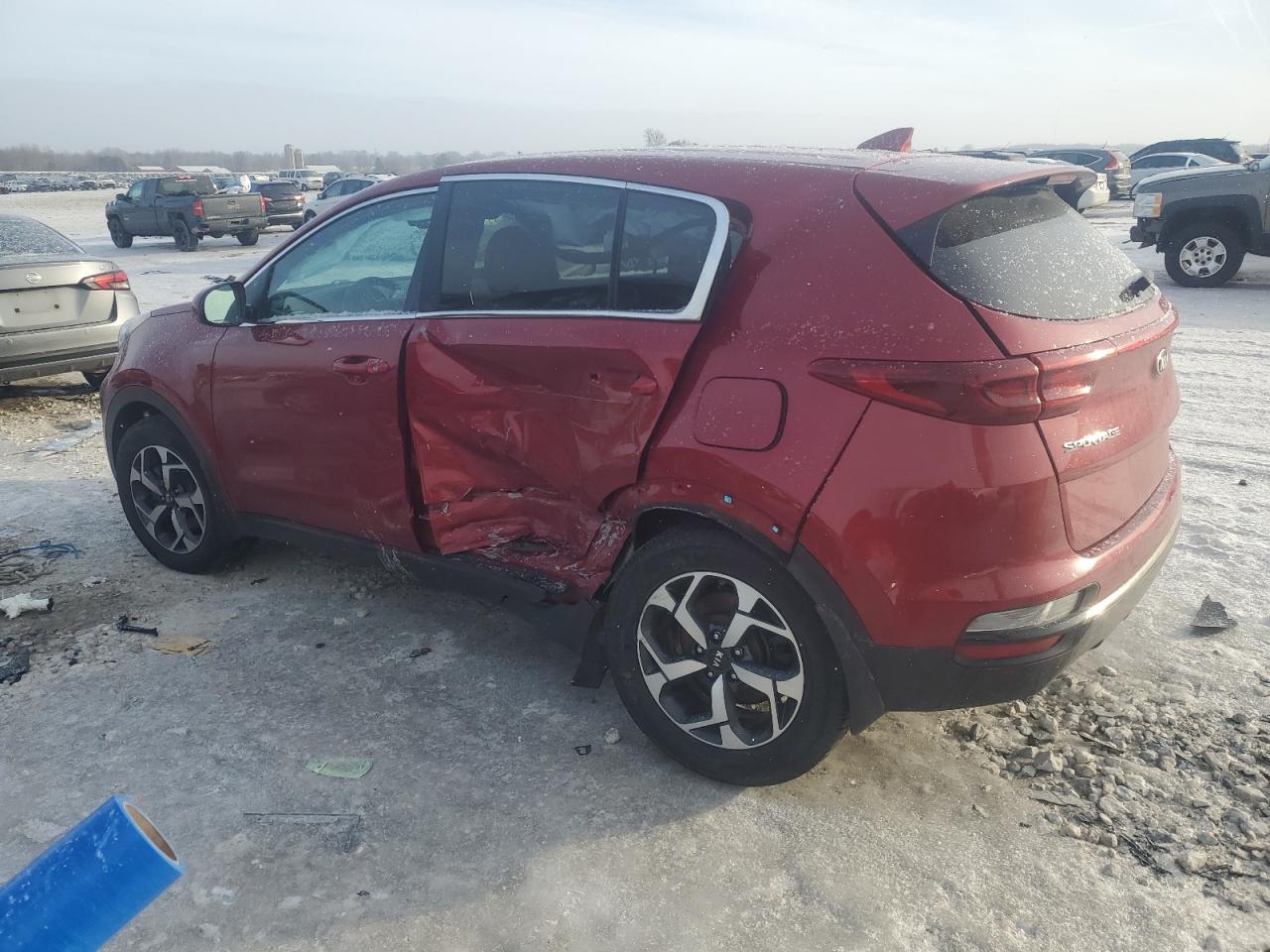 2020 KIA Sportage VIN KNDPM3AC3L7732762 Copart auction photo, side damage thumbnail 2