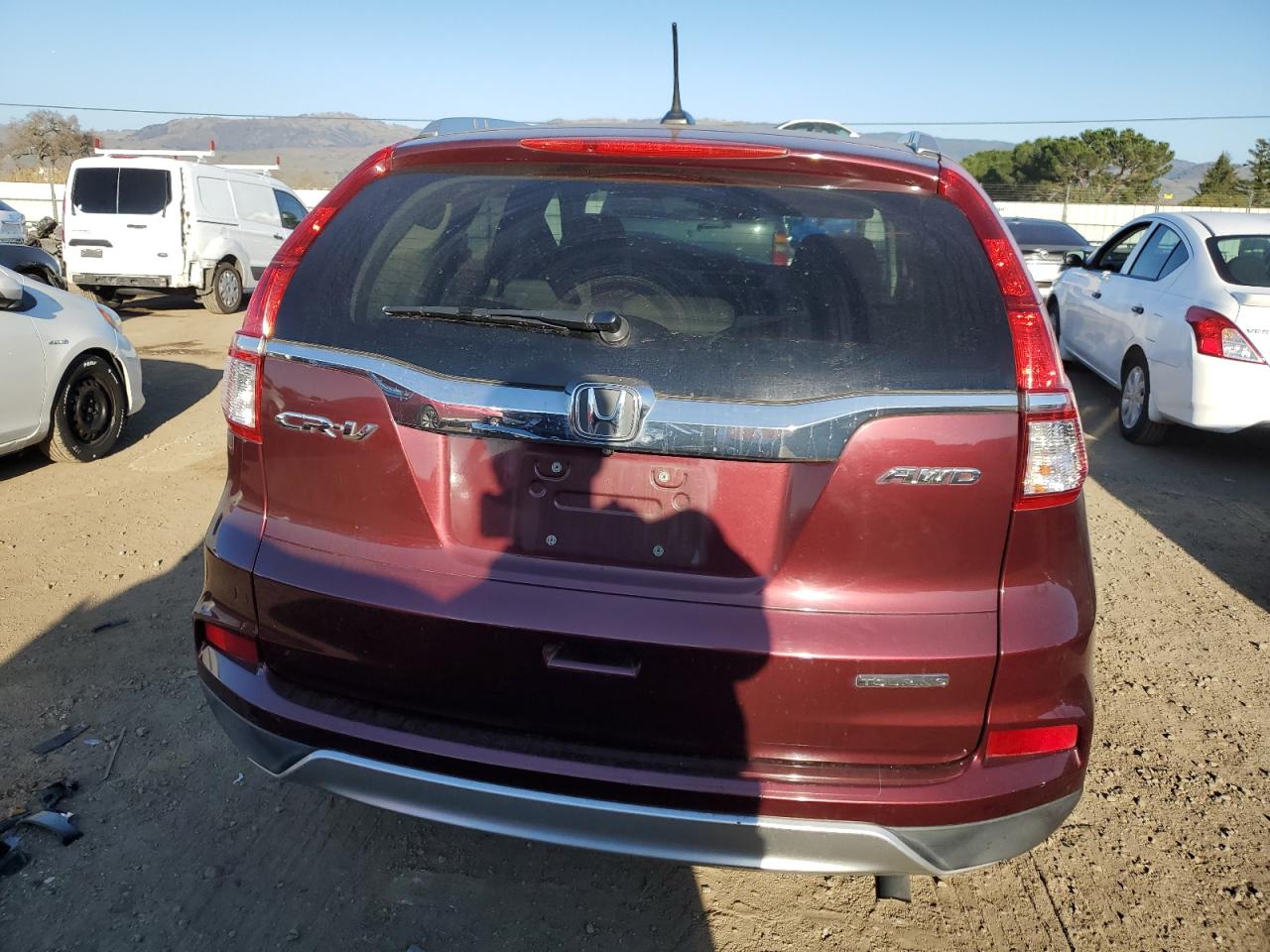2016 Honda CR-V VIN 5J6RM4H99GL072517 Copart auction photo, front end / side damage thumbnail 6