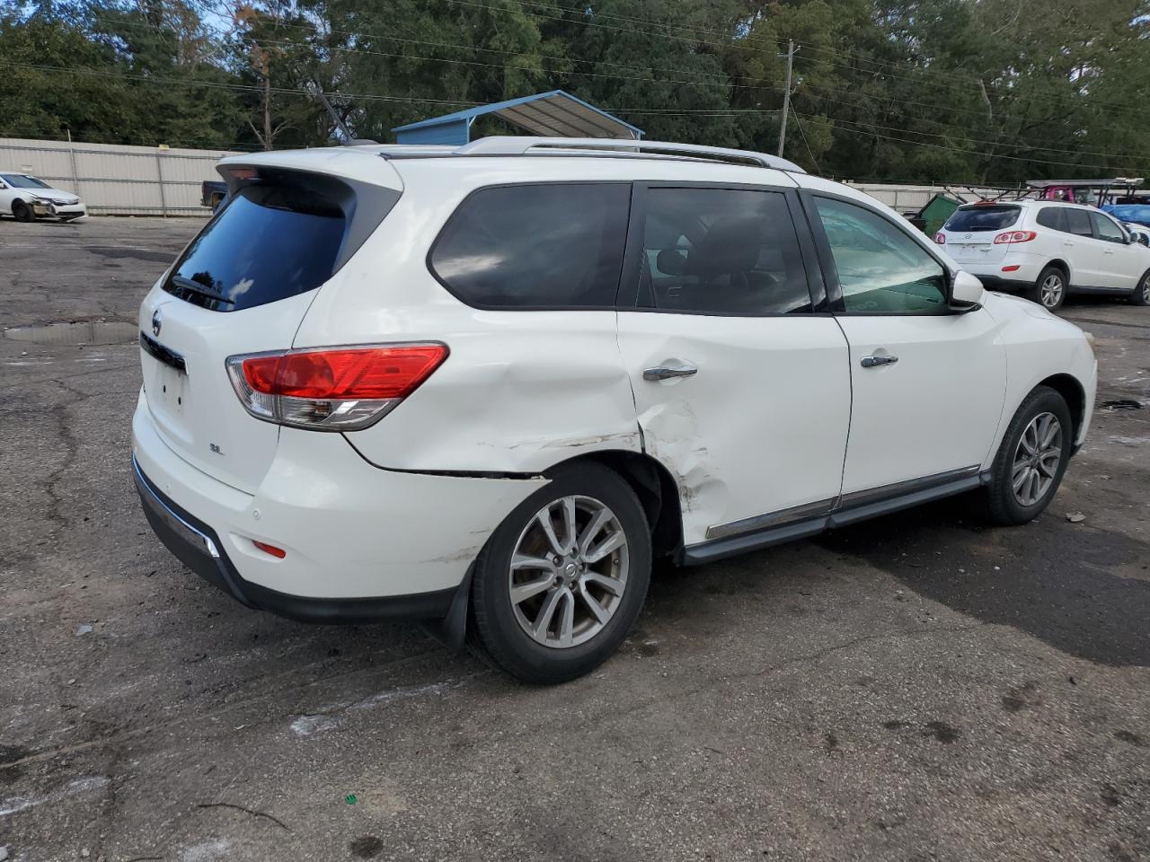 2014 Nissan Pathfinder VIN 5N1AR2MN9EC641046 Copart auction photo, rear end / side damage thumbnail 3