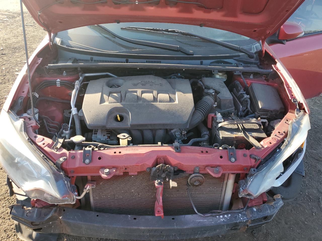 2016 Toyota Corolla VIN 2T1BURHE2GC532108 Copart auction photo, front end / side damage thumbnail 12