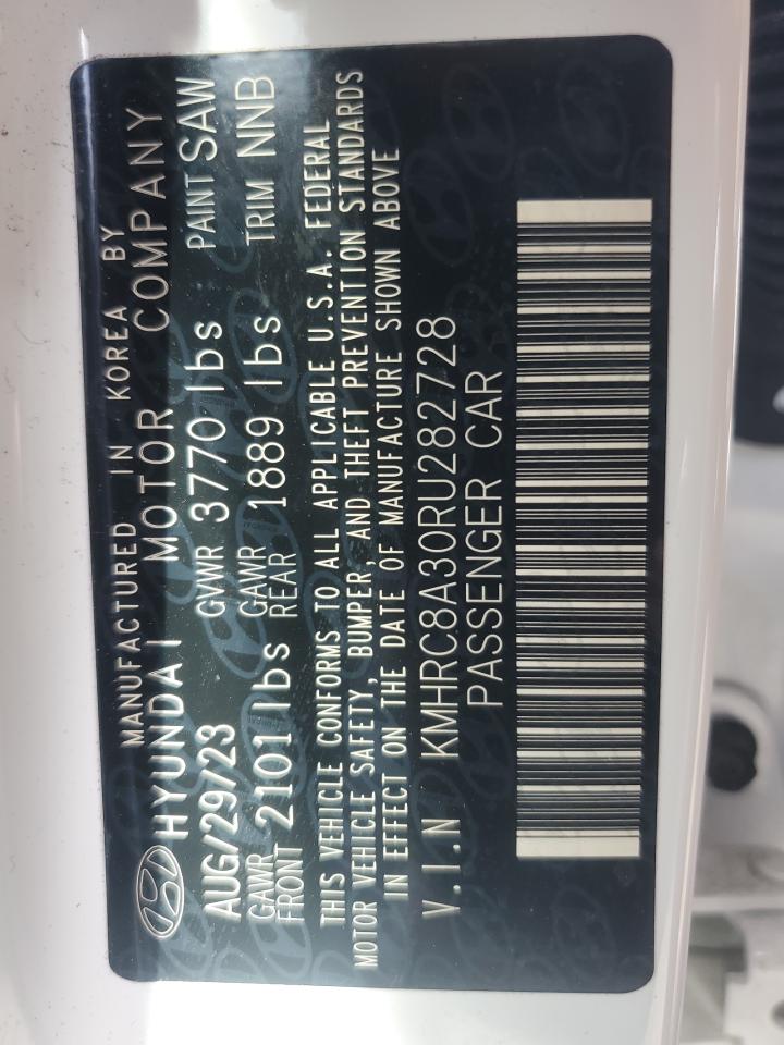 2024 Hyundai Venue VIN KMHRC8A30RU282728 Copart auction photo, front end / minor dent/scratches damage thumbnail 12