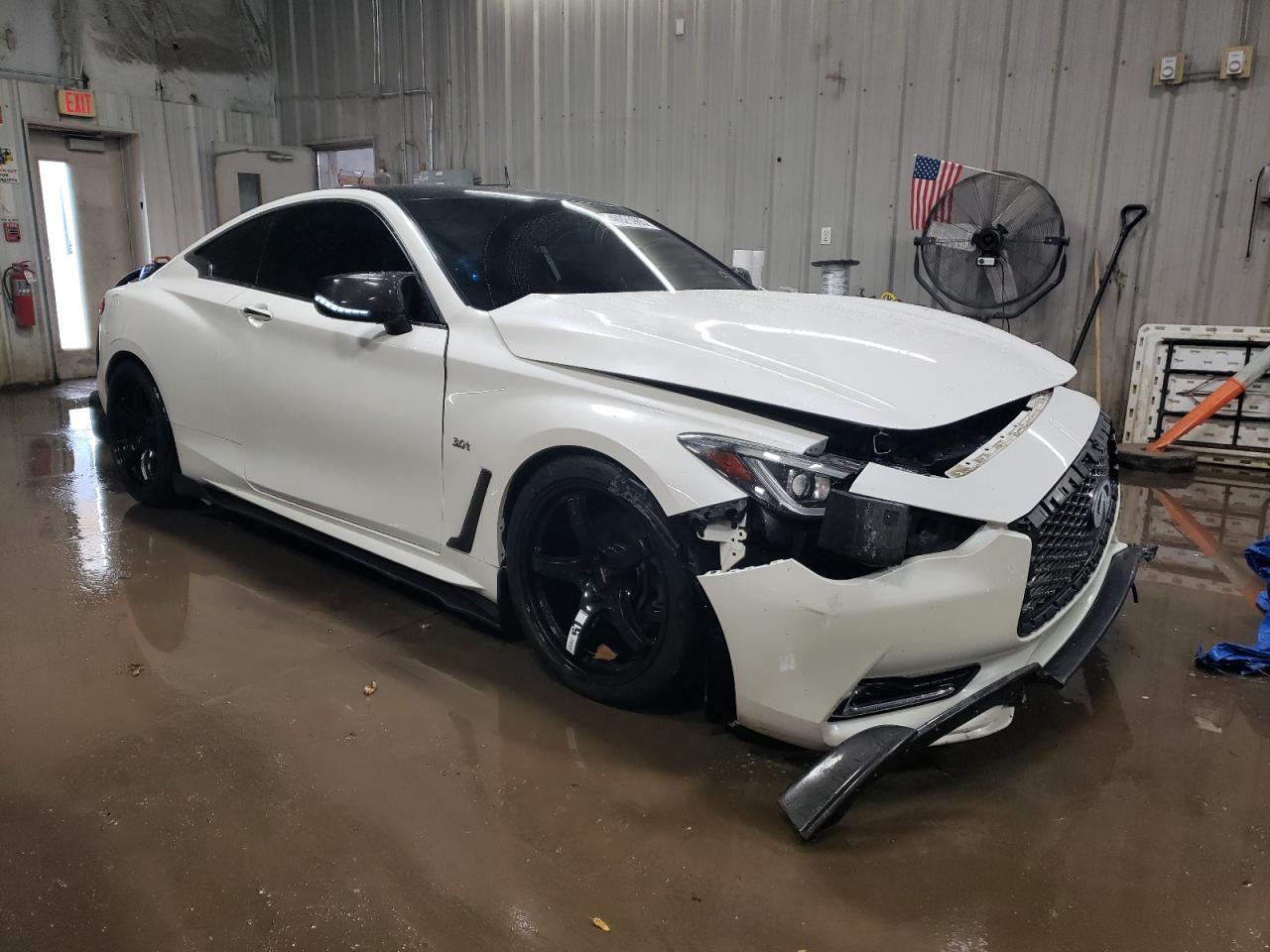 2017 Infiniti Q60 VIN JN1EV7EL4HM553146 Copart auction photo, front end / rear end damage thumbnail 4
