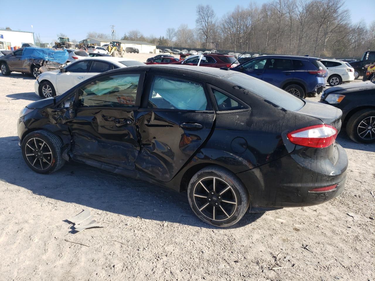 2019 Ford Fiesta VIN 3FADP4BJXKM110392 Copart auction photo, side / minor dent/scratches damage thumbnail 2