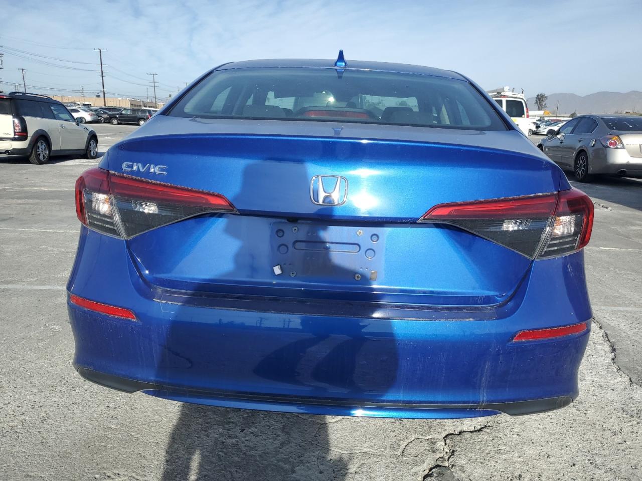 2022 Honda Civic VIN 2HGFE2F27NH559632 Copart auction photo, side damage thumbnail 6