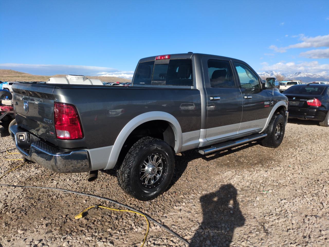 2012 Dodge RAM VIN 3C6UD5FL4CG338674 Copart auction photo, side damage thumbnail 3